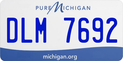 MI license plate DLM7692