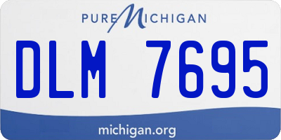 MI license plate DLM7695