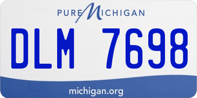MI license plate DLM7698