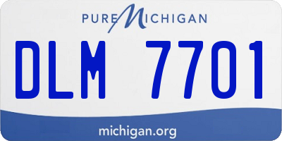 MI license plate DLM7701