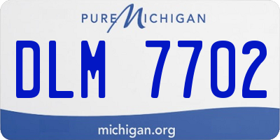 MI license plate DLM7702