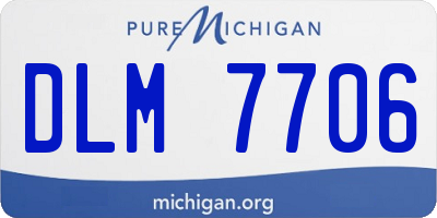 MI license plate DLM7706