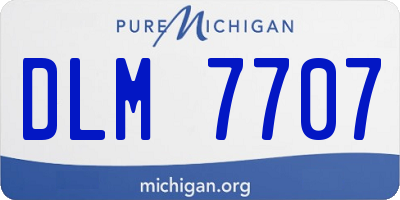 MI license plate DLM7707