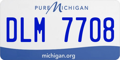 MI license plate DLM7708