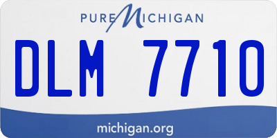 MI license plate DLM7710