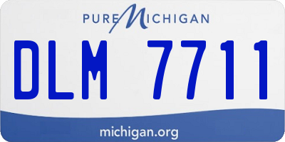MI license plate DLM7711