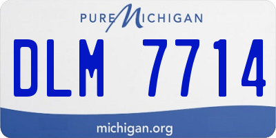 MI license plate DLM7714