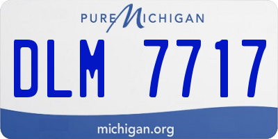 MI license plate DLM7717