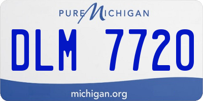 MI license plate DLM7720
