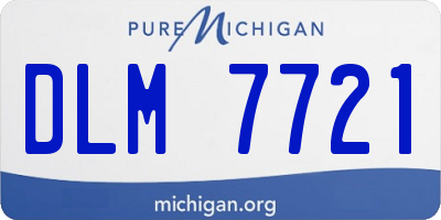 MI license plate DLM7721