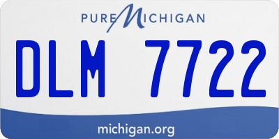 MI license plate DLM7722