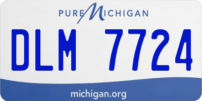 MI license plate DLM7724