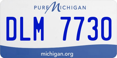 MI license plate DLM7730