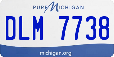 MI license plate DLM7738