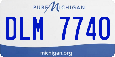 MI license plate DLM7740