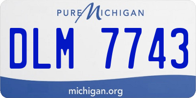 MI license plate DLM7743