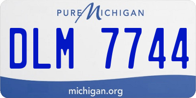 MI license plate DLM7744