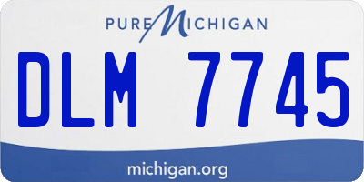 MI license plate DLM7745