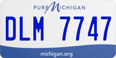 MI license plate DLM7747