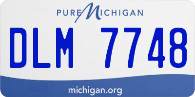 MI license plate DLM7748
