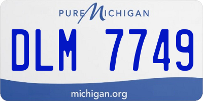 MI license plate DLM7749