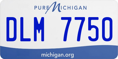 MI license plate DLM7750