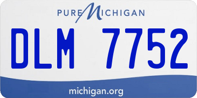 MI license plate DLM7752