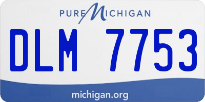 MI license plate DLM7753