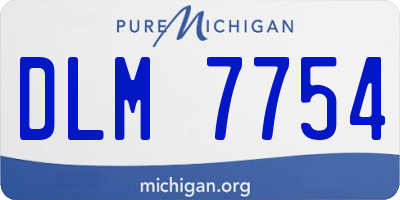 MI license plate DLM7754