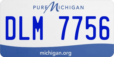 MI license plate DLM7756