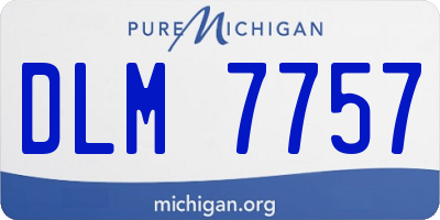 MI license plate DLM7757