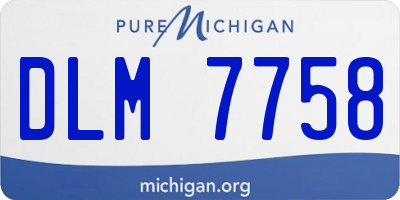 MI license plate DLM7758