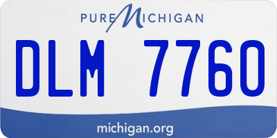 MI license plate DLM7760