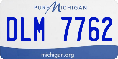 MI license plate DLM7762