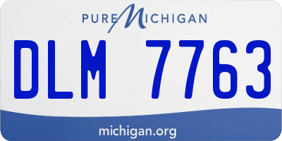 MI license plate DLM7763