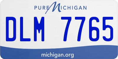 MI license plate DLM7765