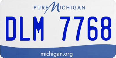 MI license plate DLM7768