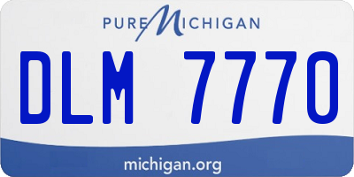 MI license plate DLM7770