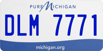 MI license plate DLM7771
