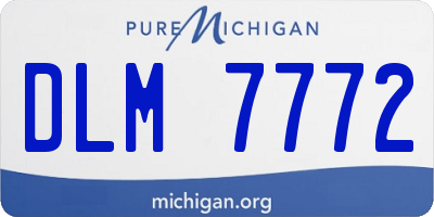 MI license plate DLM7772