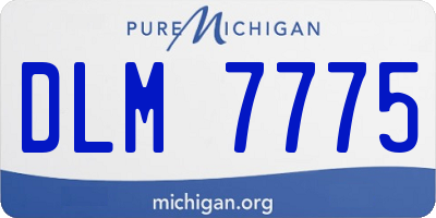 MI license plate DLM7775