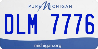 MI license plate DLM7776