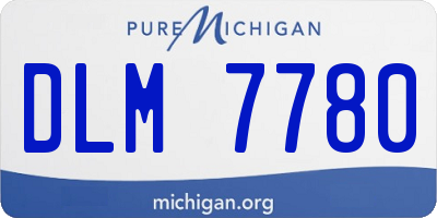 MI license plate DLM7780