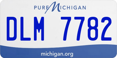 MI license plate DLM7782