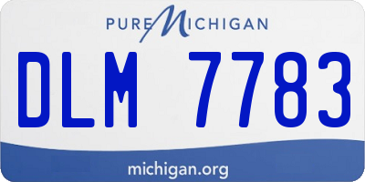 MI license plate DLM7783
