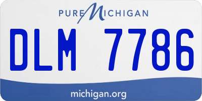 MI license plate DLM7786