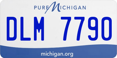 MI license plate DLM7790