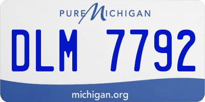 MI license plate DLM7792