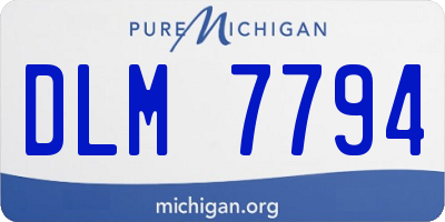 MI license plate DLM7794