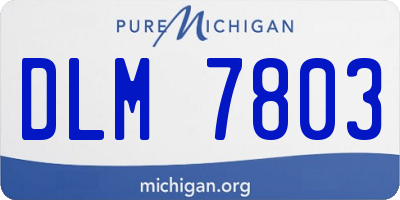 MI license plate DLM7803